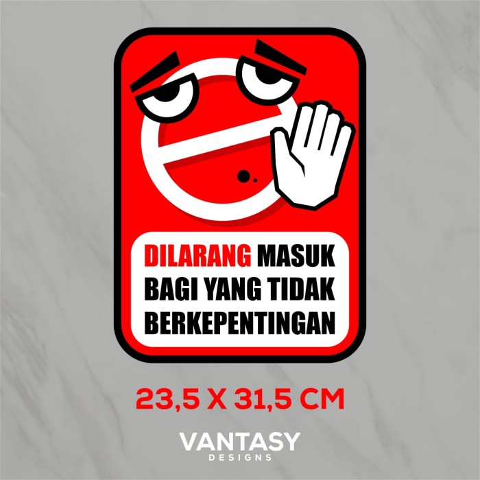 Logo Yang Tidak Berkepentingan Dilarang Masuk - KibrisPDR