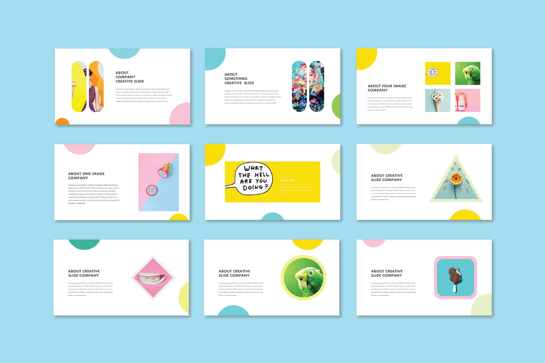 Detail Pastel Powerpoint Template Nomer 16