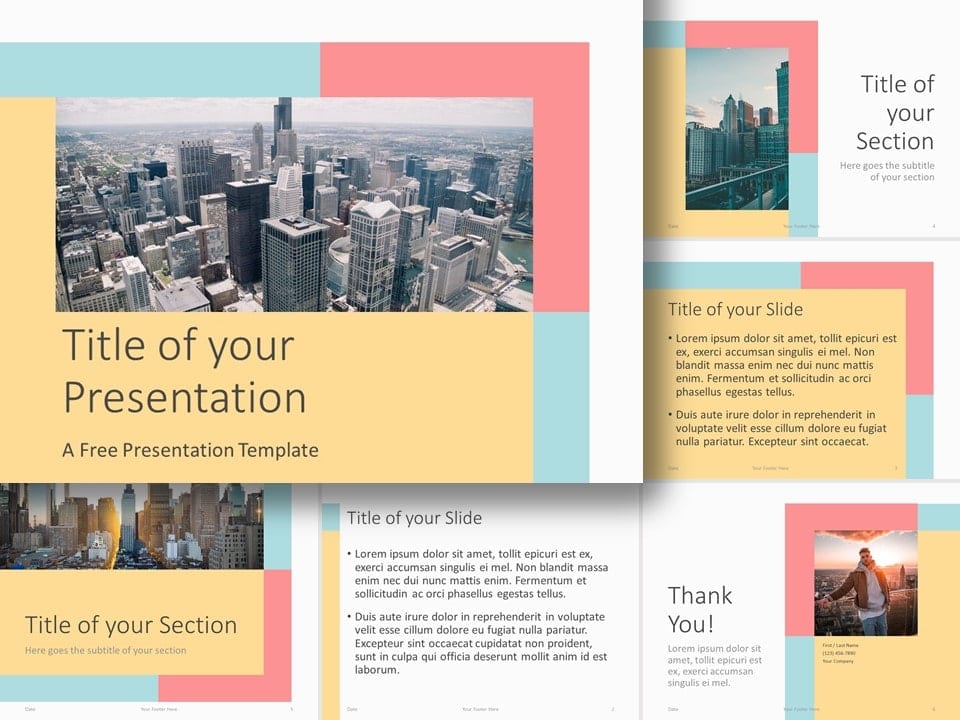 Detail Pastel Powerpoint Template Nomer 24