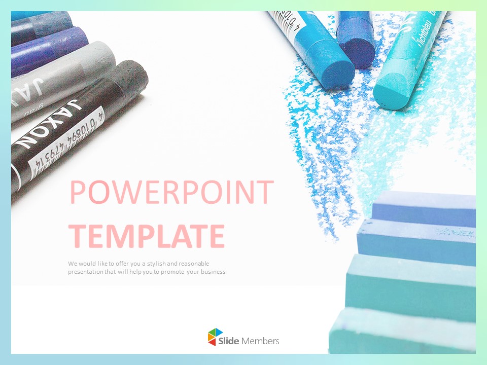 Detail Pastel Powerpoint Template Nomer 55