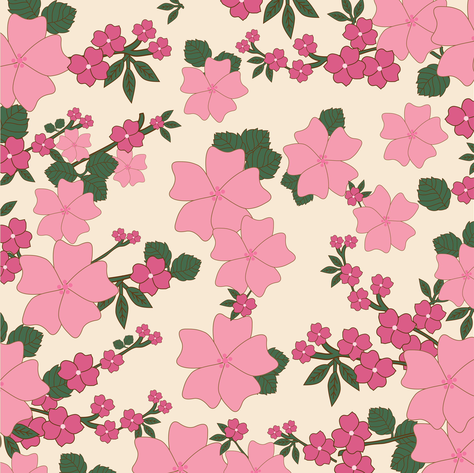 Detail Pattern Background Bunga Nomer 11