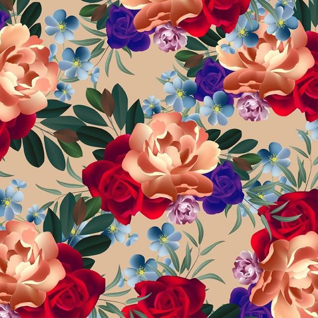Detail Pattern Background Bunga Nomer 16