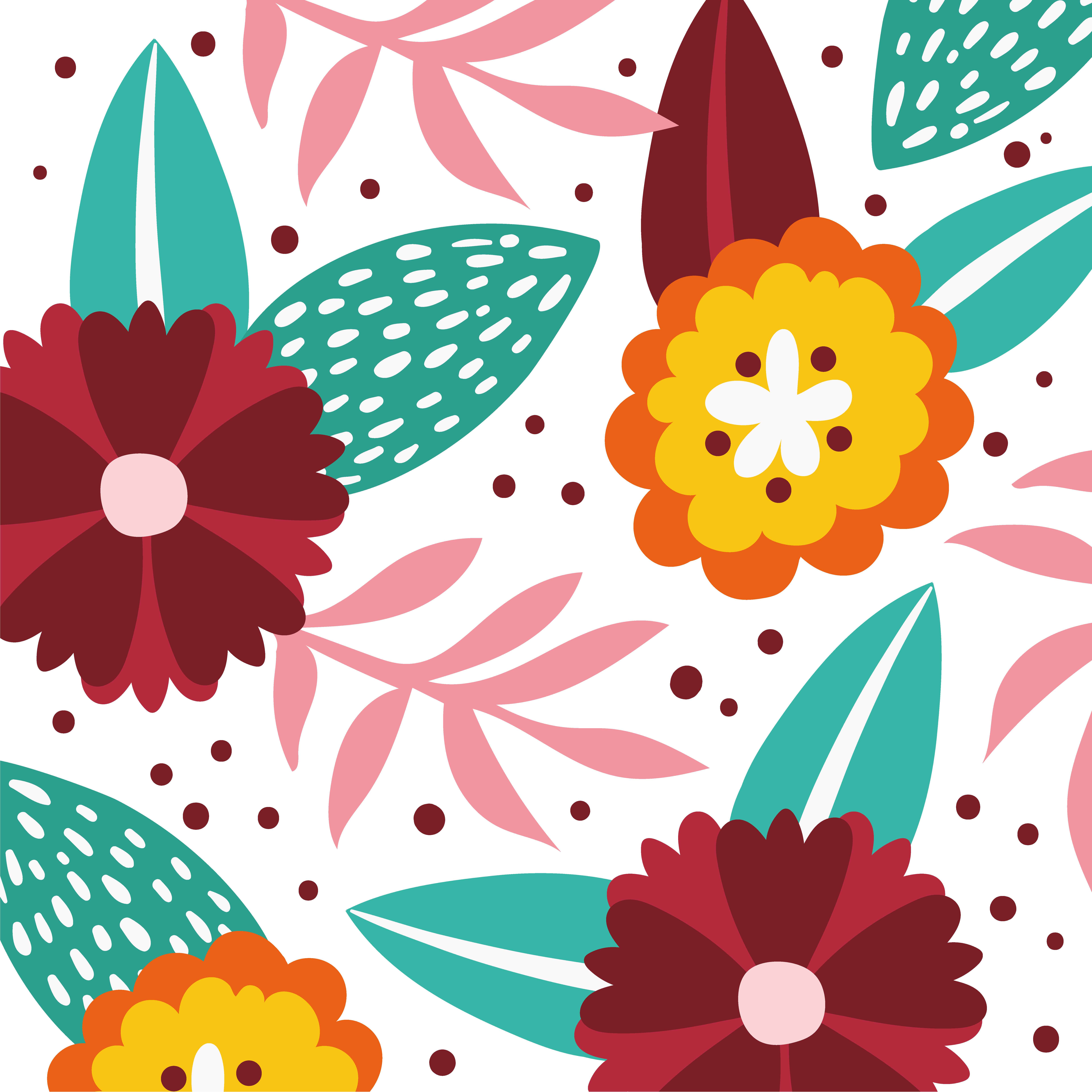 Detail Pattern Background Bunga Nomer 17
