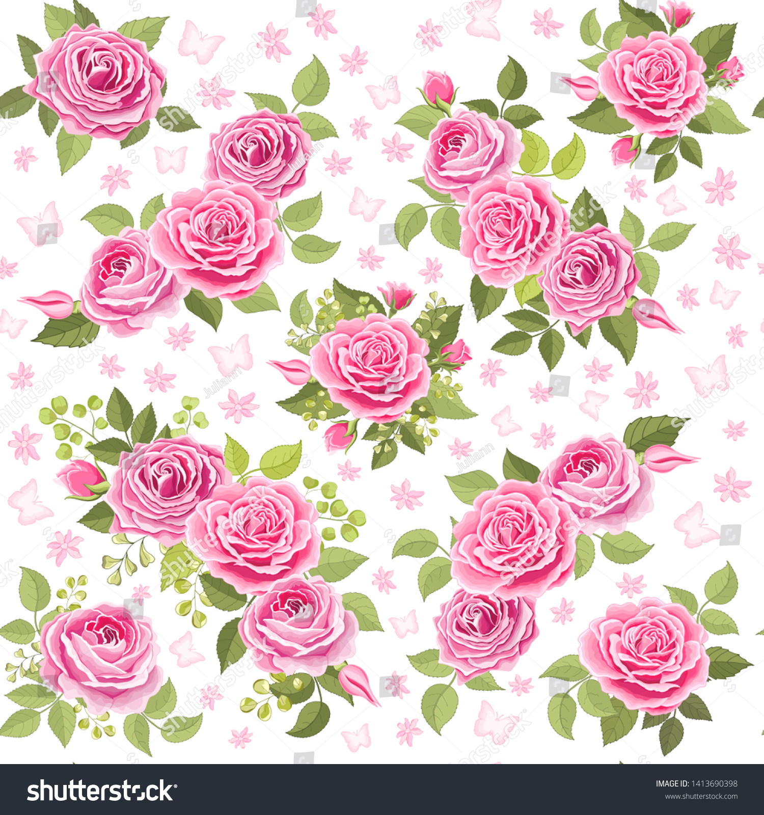 Detail Pattern Background Bunga Nomer 39
