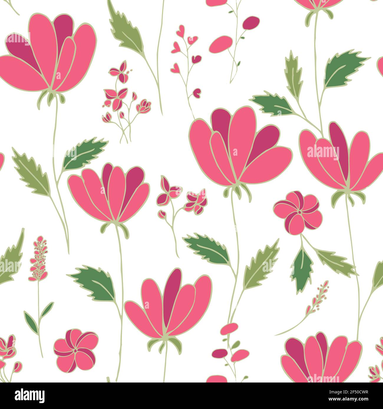 Detail Pattern Background Bunga Nomer 6
