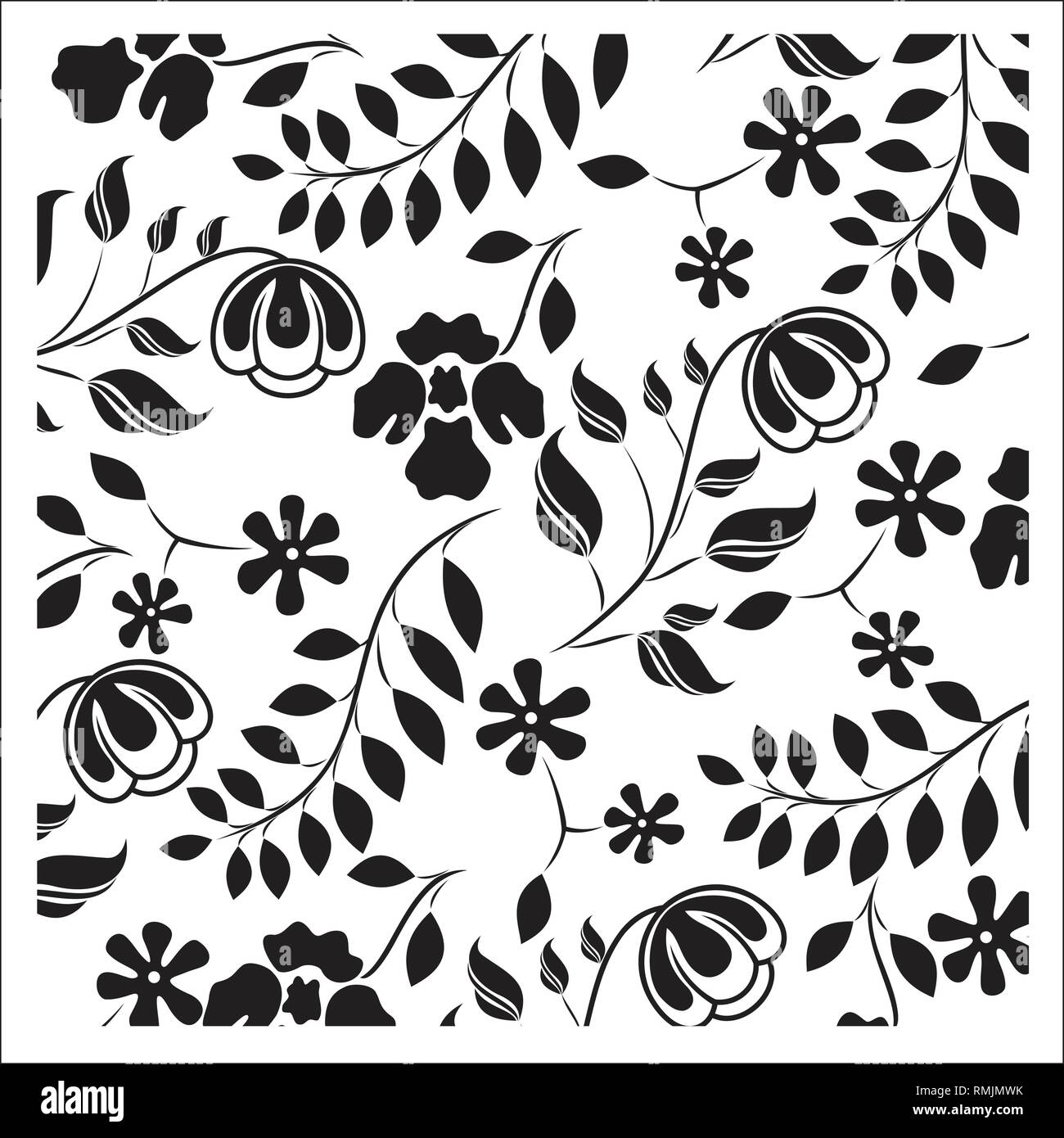 Detail Pattern Batik Hitam Putih Nomer 12