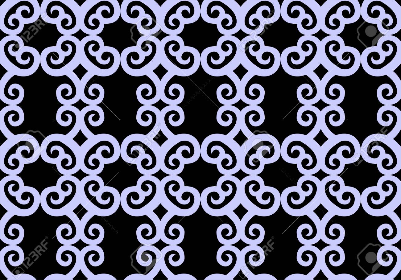 Detail Pattern Batik Hitam Putih Nomer 14