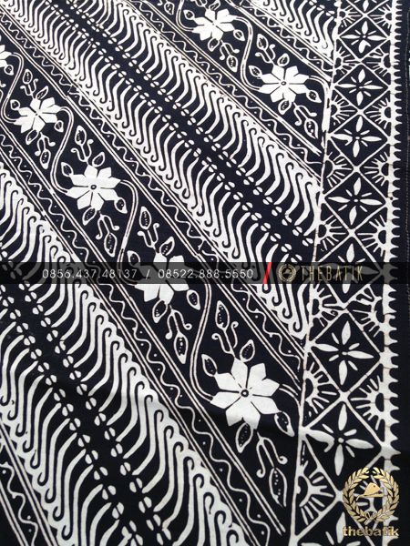 Detail Pattern Batik Hitam Putih Nomer 3