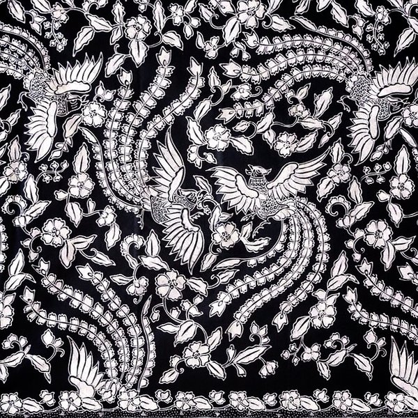 Detail Pattern Batik Hitam Putih Nomer 43