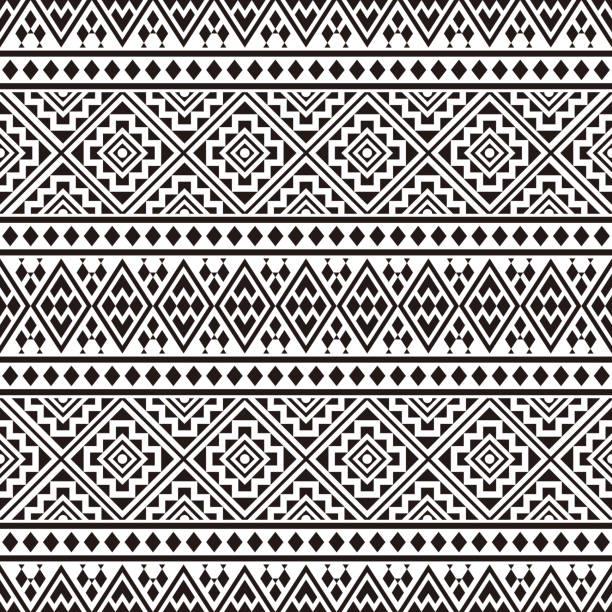 Detail Pattern Batik Hitam Putih Nomer 10