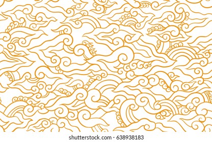 Detail Pattern Batik Vector Nomer 14