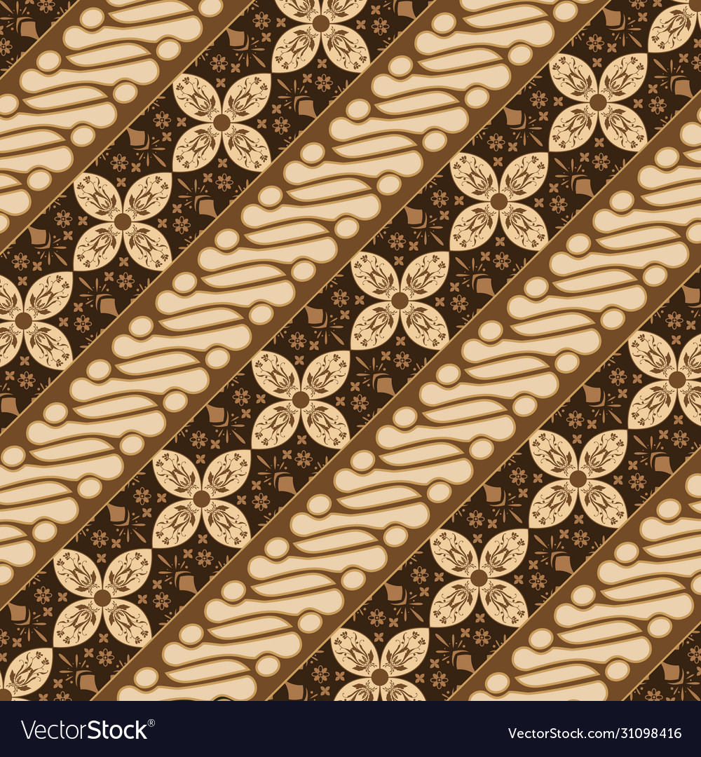Detail Pattern Batik Vector Nomer 30