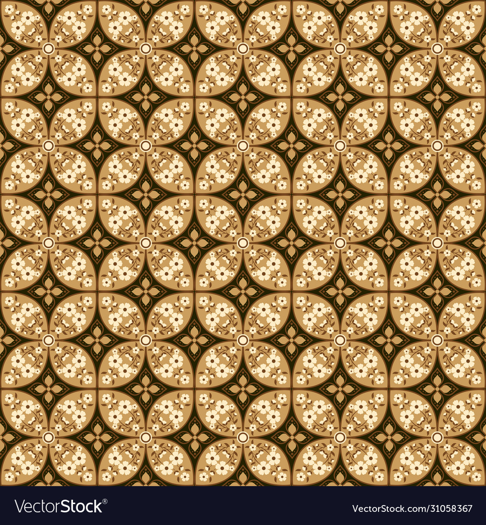 Detail Pattern Batik Vector Nomer 37