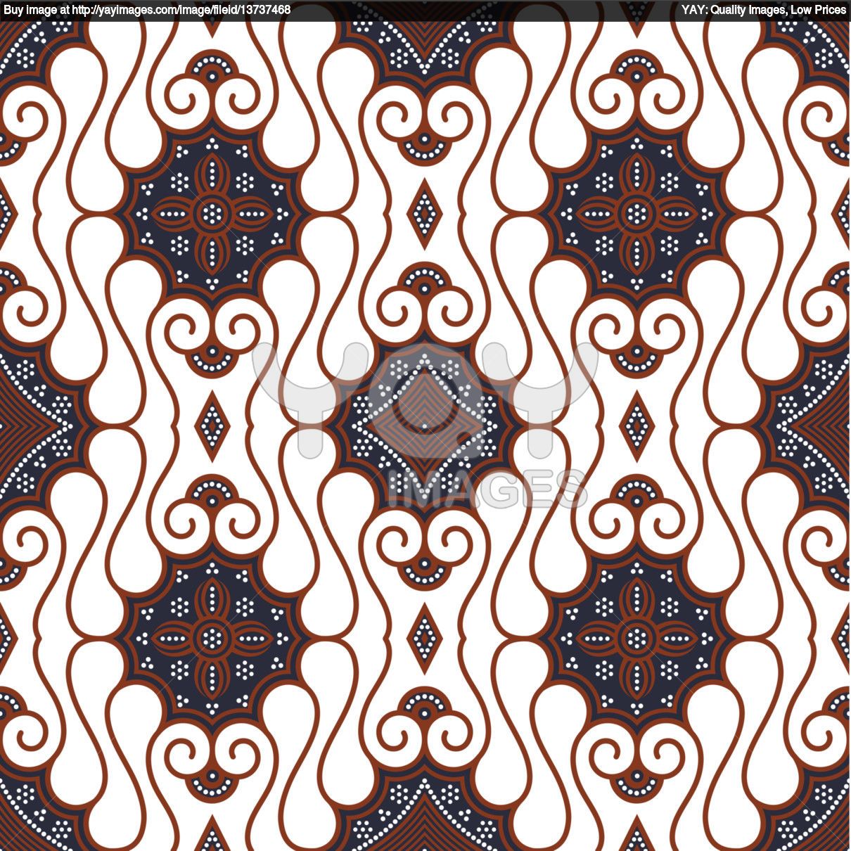 Detail Pattern Batik Vector Nomer 47