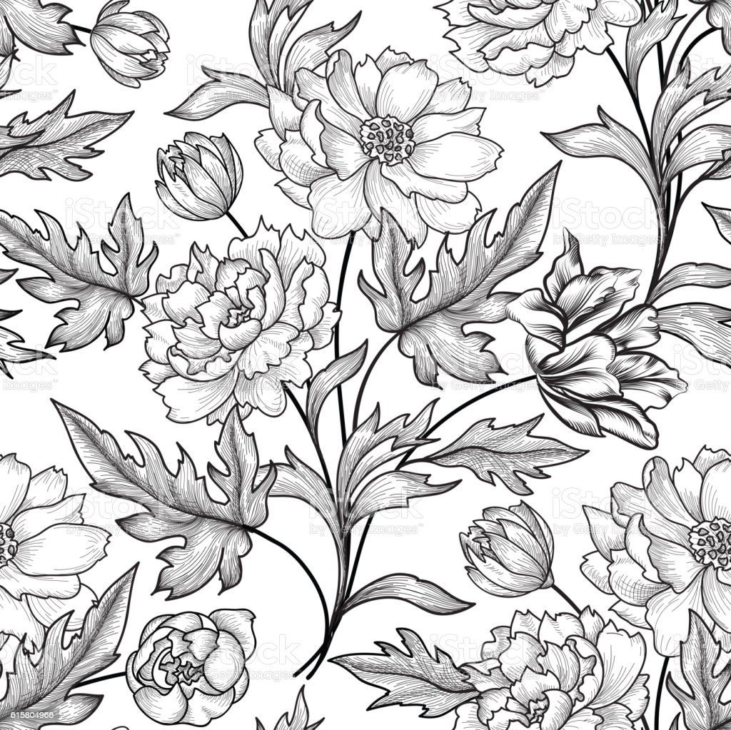 Detail Pattern Bunga Nomer 44