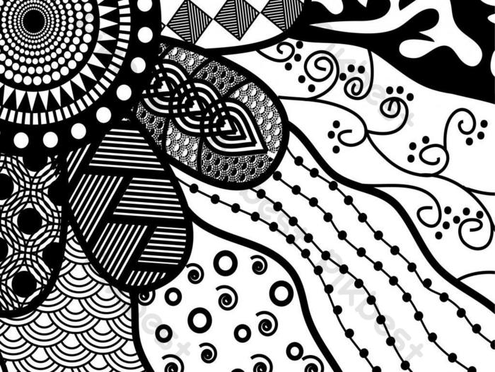 Detail Pattern Hitam Putih Nomer 24