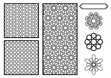 Detail Pattern Islamic Cdr Nomer 28