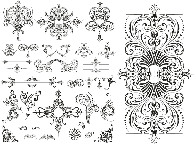 Detail Pattern Vector Cdr Nomer 2