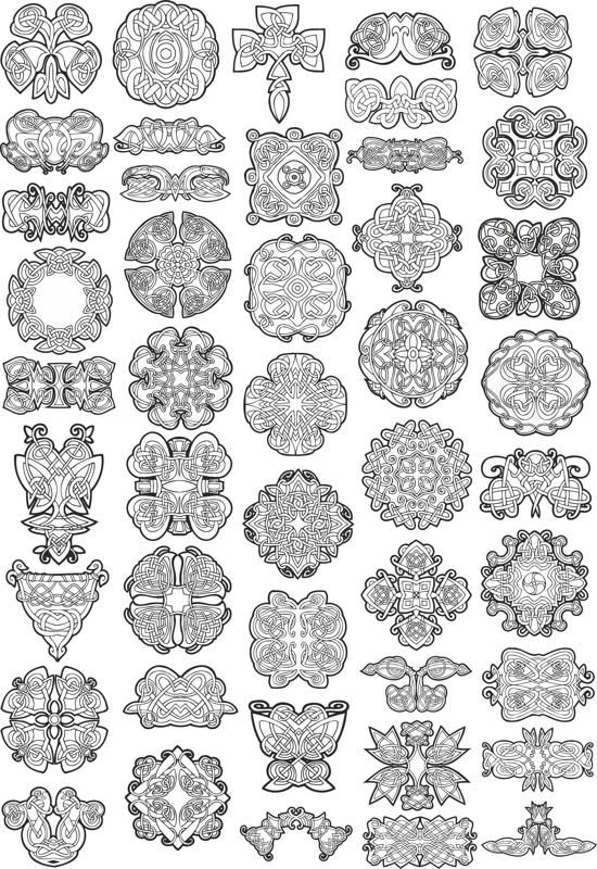 Detail Pattern Vector Cdr Nomer 11