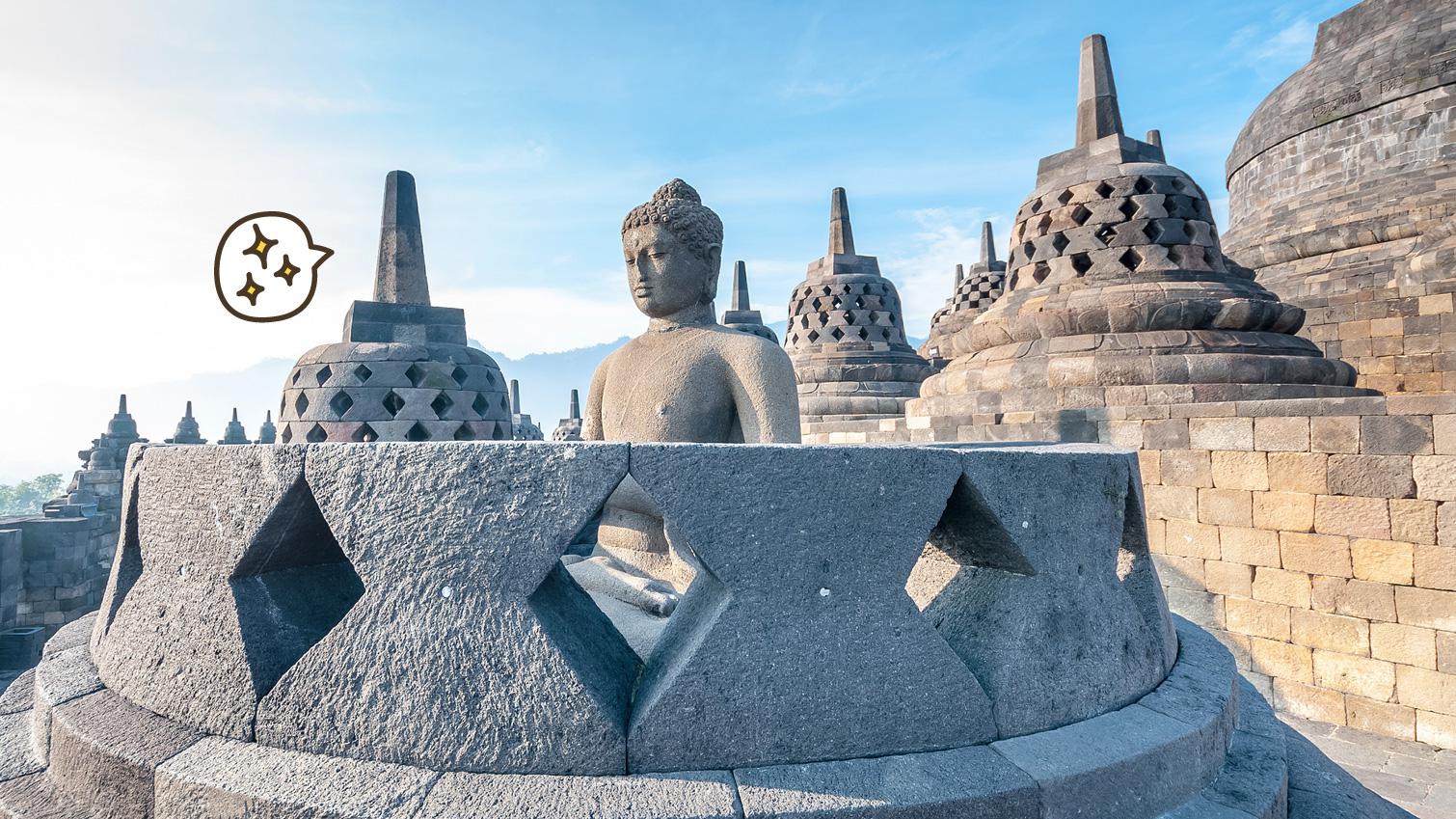 Detail Patung Budha Borobudur Nomer 42