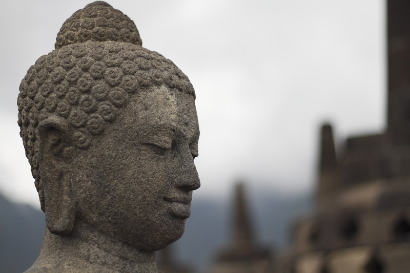 Detail Patung Budha Borobudur Nomer 54