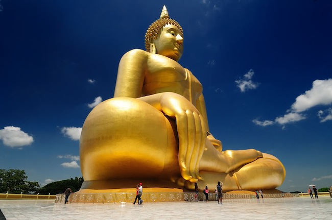 Detail Patung Budha Tidur Thailand Nomer 36