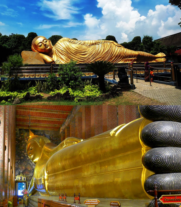 Detail Patung Budha Tidur Thailand Nomer 41