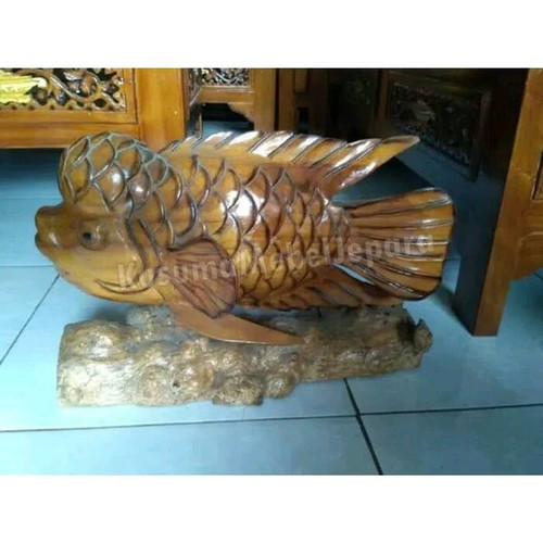 Detail Patung Ikan Dari Kayu Nomer 15