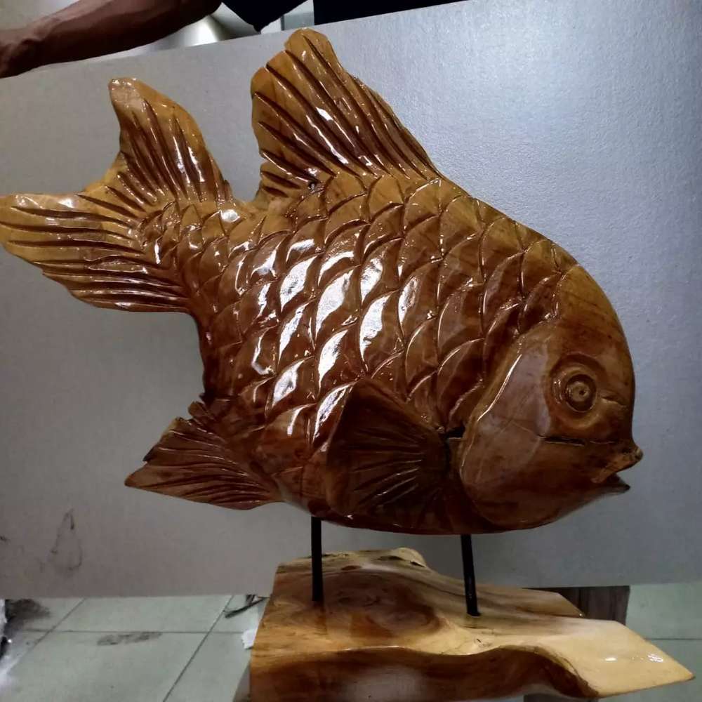 Detail Patung Ikan Dari Kayu Nomer 44