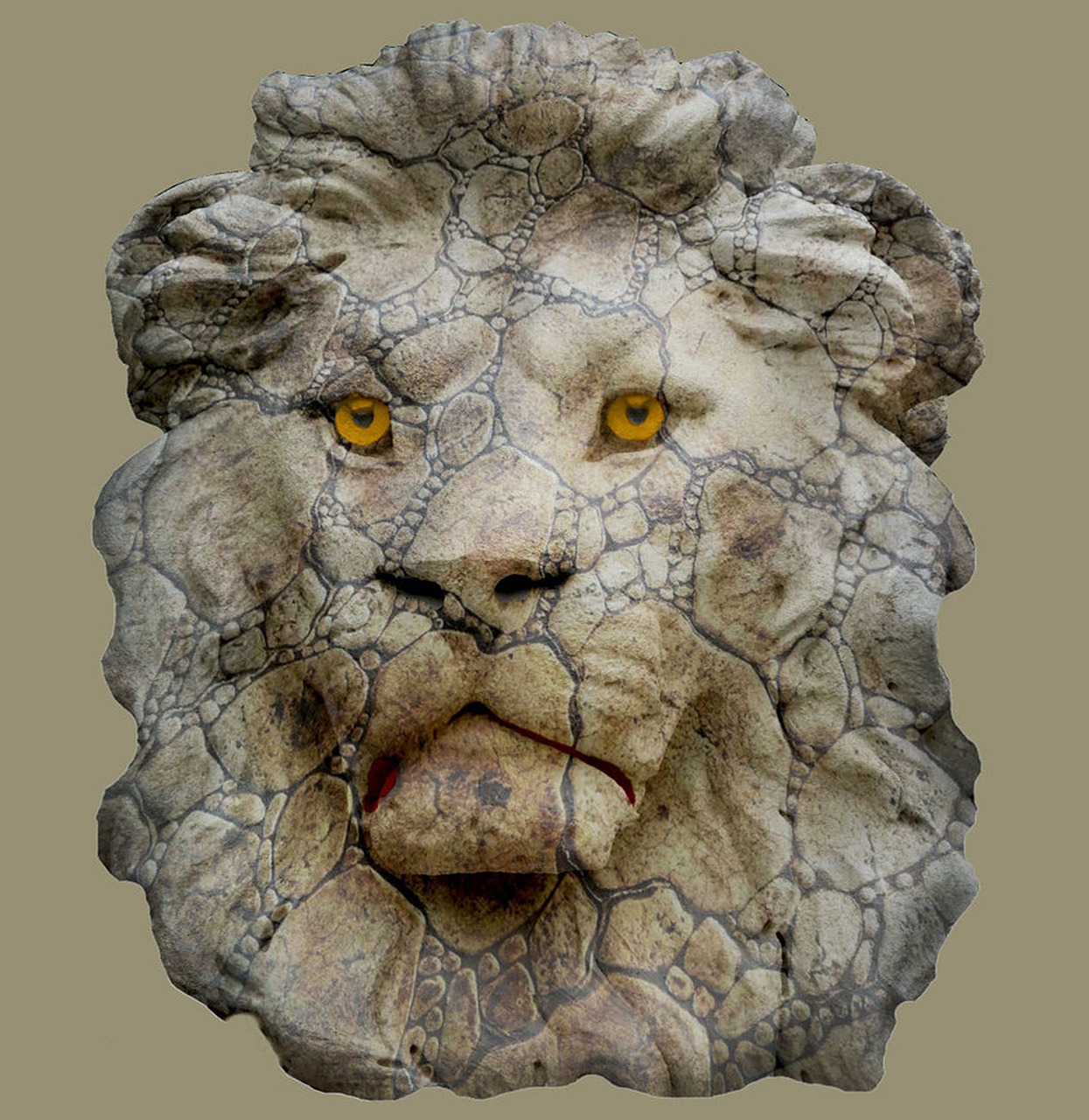 Detail Patung Kepala Singa Nomer 8