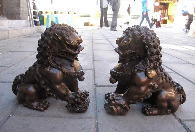 Detail Patung Singa Cina Nomer 44
