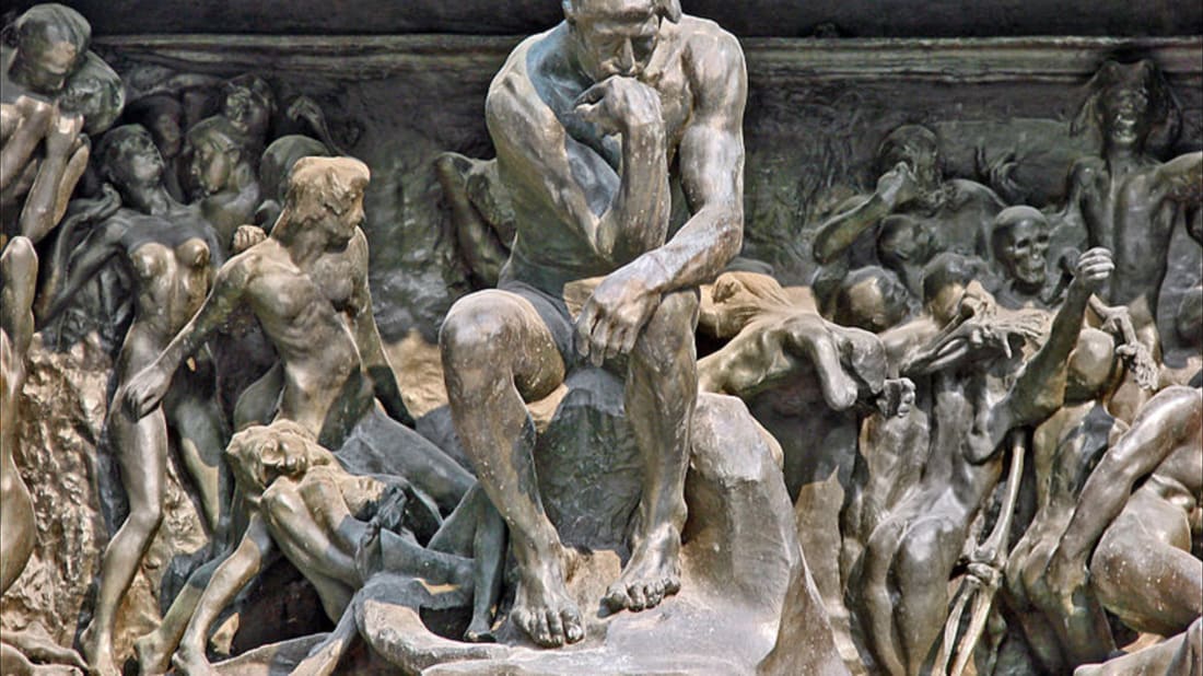 Detail Patung The Thinker Nomer 25