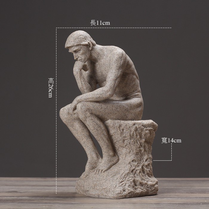 Detail Patung The Thinker Nomer 40