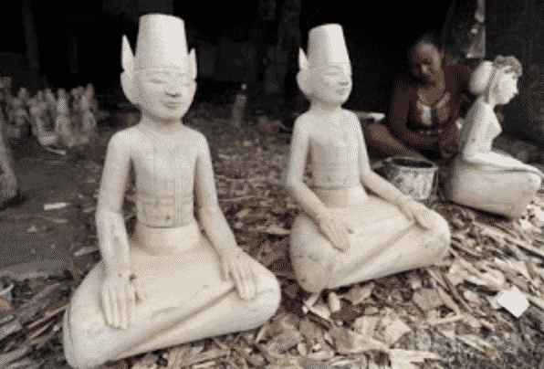 Detail Patung Yang Terbuat Dari Tanah Liat Nomer 26