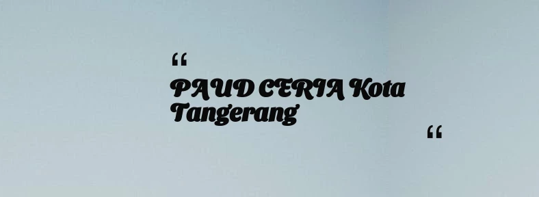 Detail Paud Ceria Nomer 50