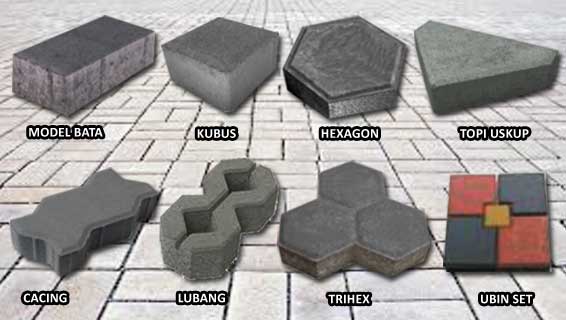 Detail Paving Block Kotak Nomer 24