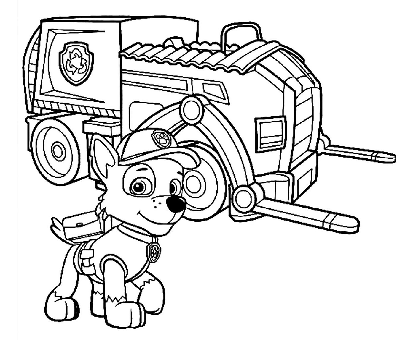 Detail Paw Patrol Coloring Page Nomer 26