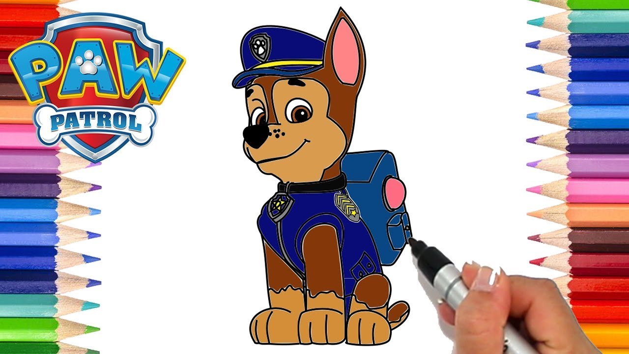 Detail Paw Patrol Coloring Page Nomer 40