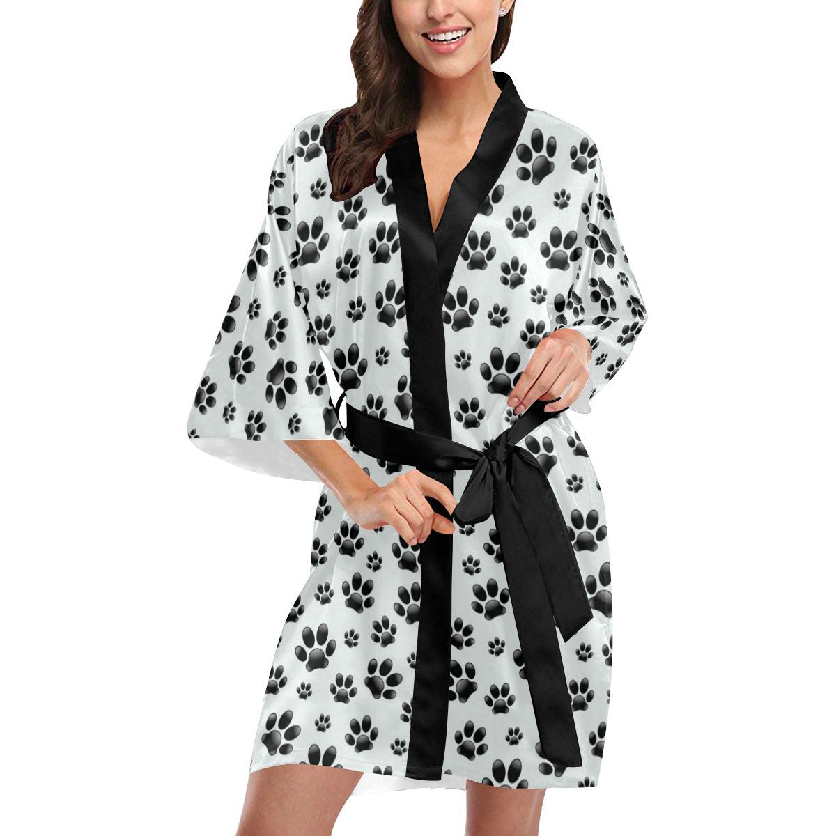 Detail Paw Print Bathrobe Nomer 43