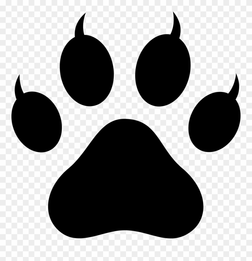 Detail Paw Print Clip Art Transparent Background Nomer 18