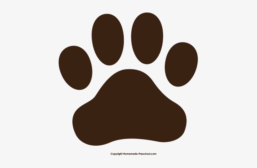 Detail Paw Print Clip Art Transparent Background Nomer 25