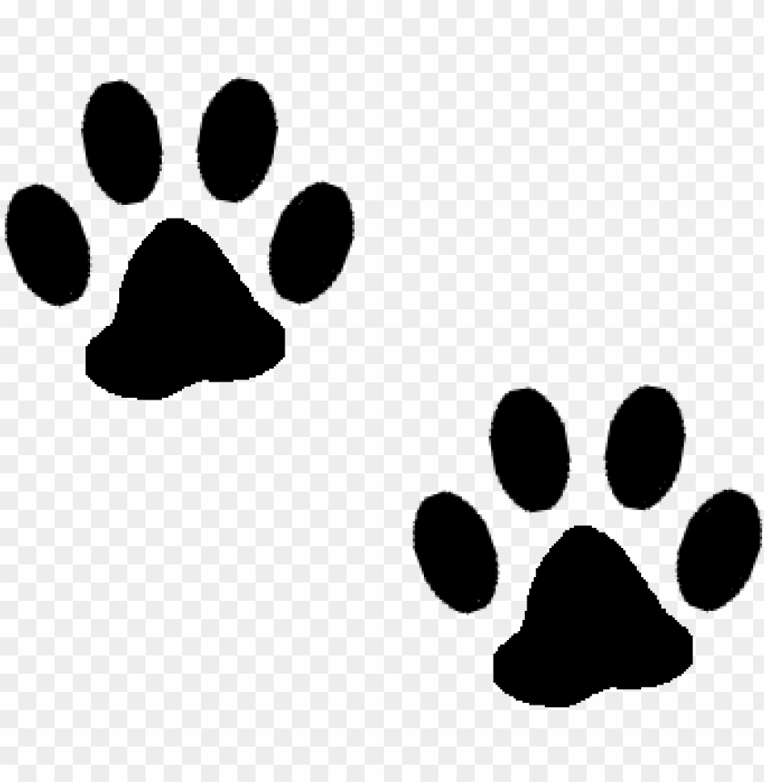 Detail Paw Print Clip Art Transparent Background Nomer 30