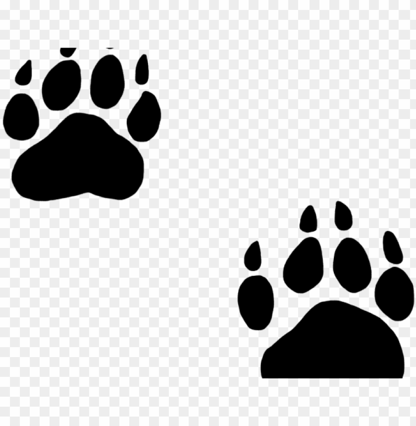 Detail Paw Print Clip Art Transparent Background Nomer 33