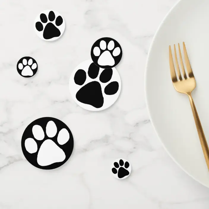 Detail Paw Print Confetti Nomer 13