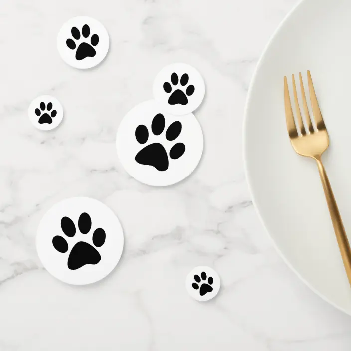 Detail Paw Print Confetti Nomer 5