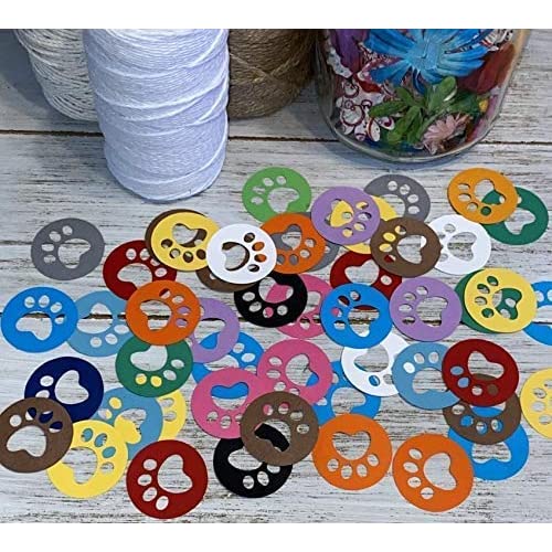 Detail Paw Print Confetti Nomer 57