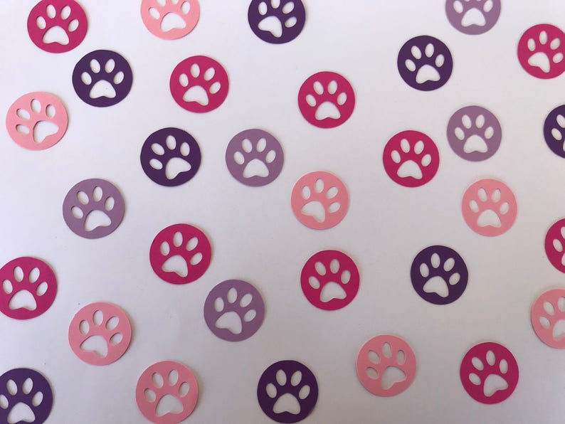 Detail Paw Print Confetti Nomer 8
