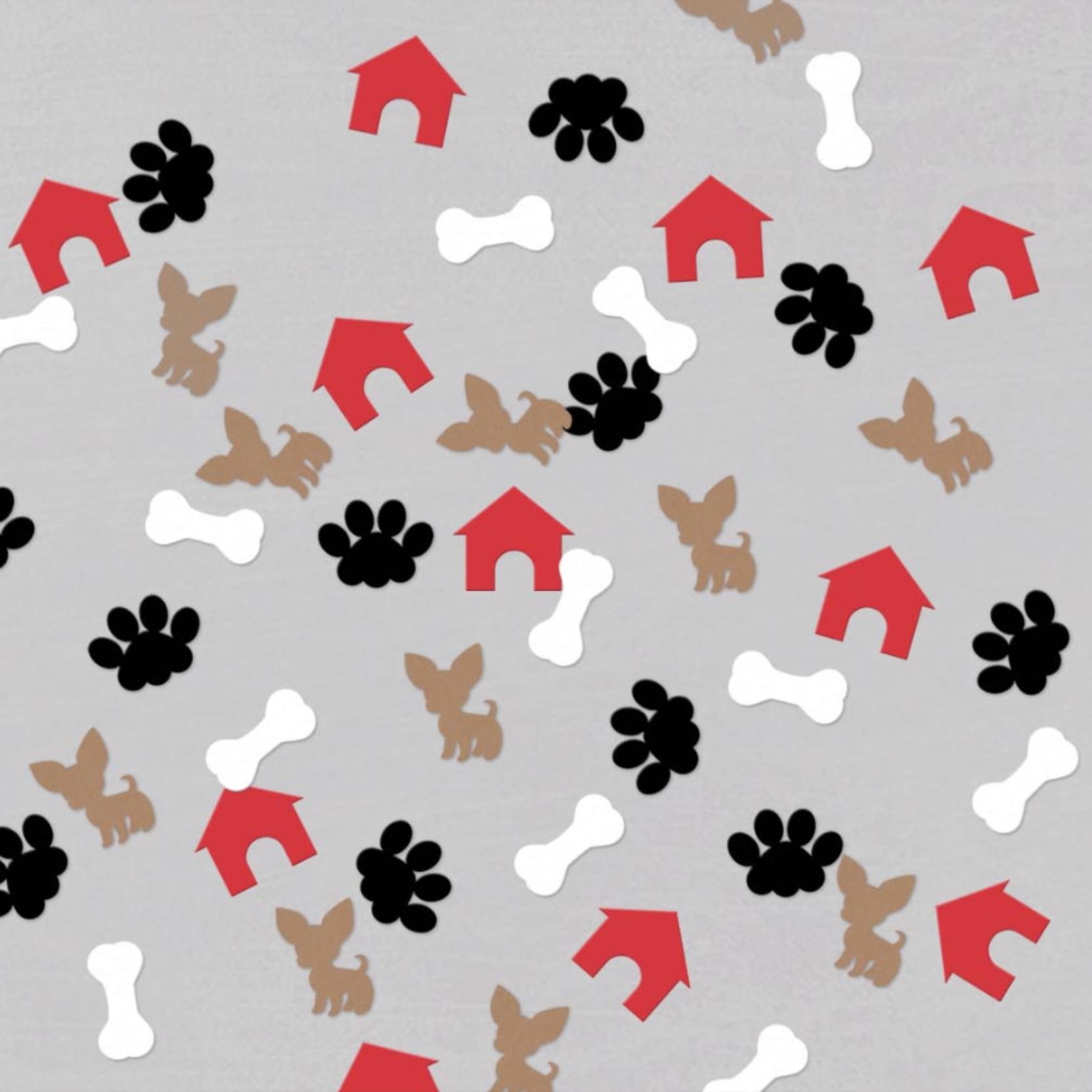 Detail Paw Print Confetti Nomer 9