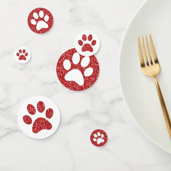 Detail Paw Print Confetti Nomer 10