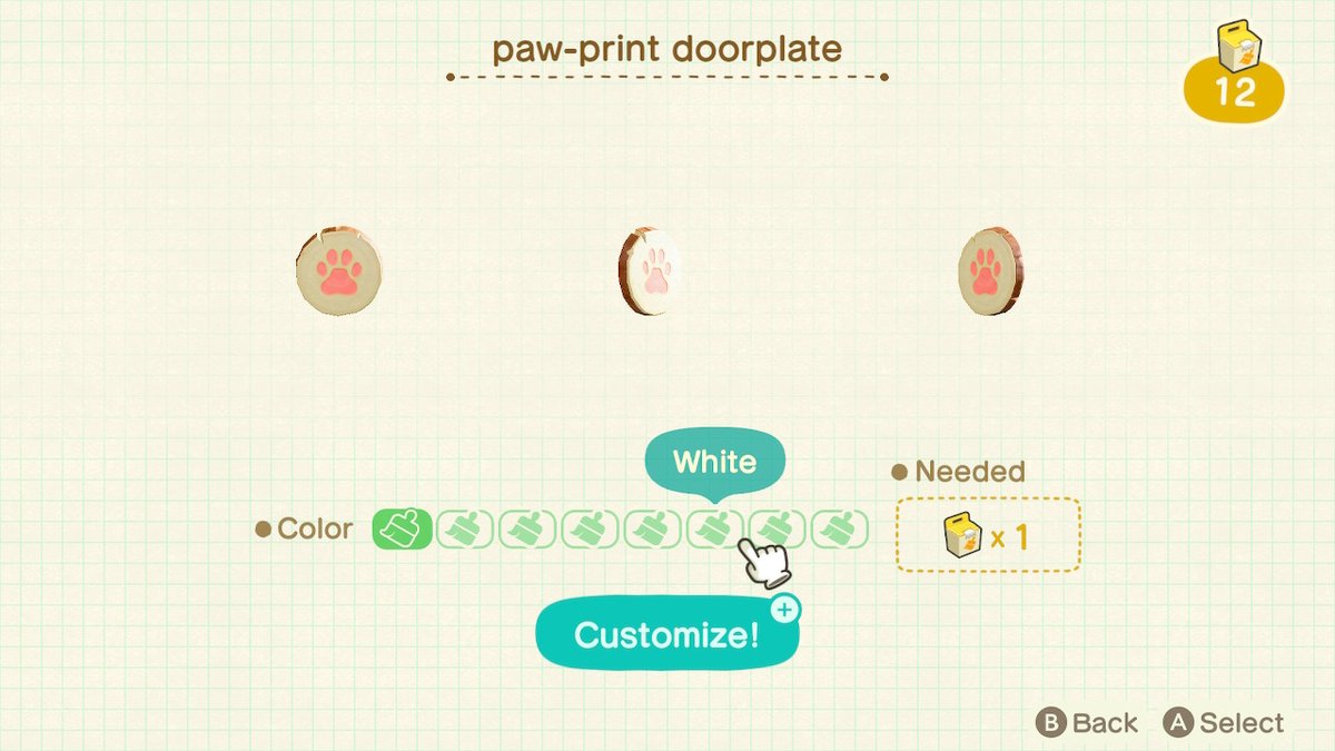 Detail Paw Print Door Plate Animal Crossing Nomer 14